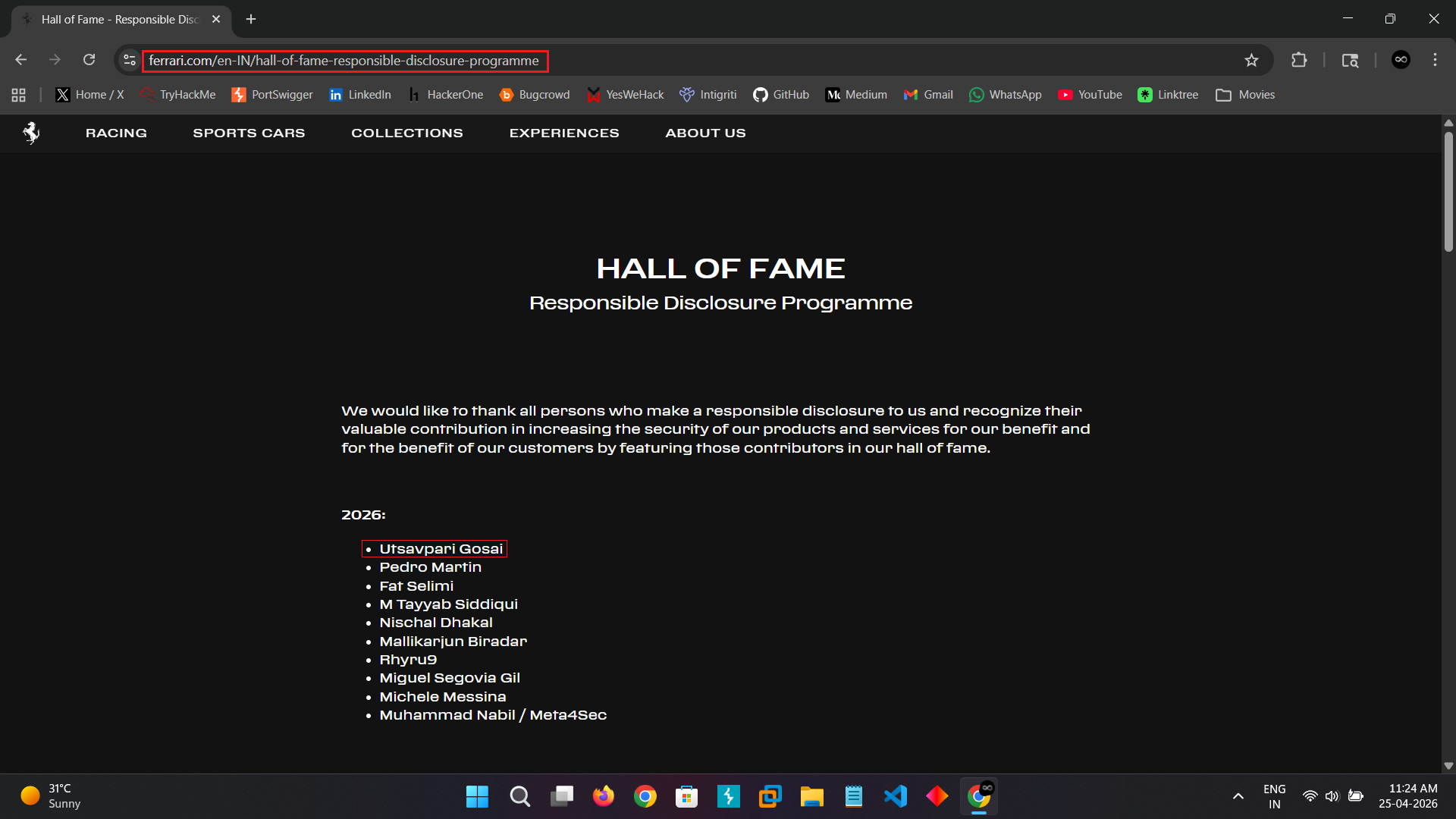 Ferrari Hall of Fame