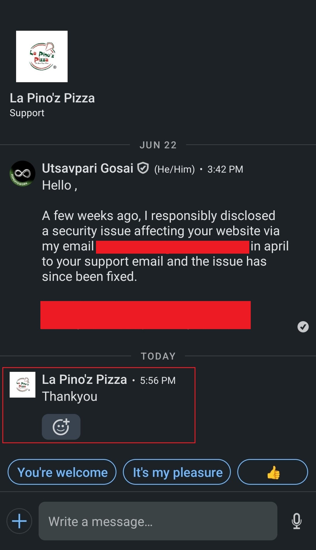 Bug Bounty Reward